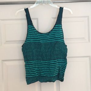 American Eagle blue striped tank